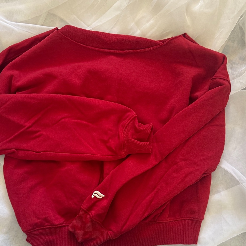 Epic Red Fabletics Set - Sports Bra, Oversized Pullover & Leggings - M/L - Picture 7 of 8